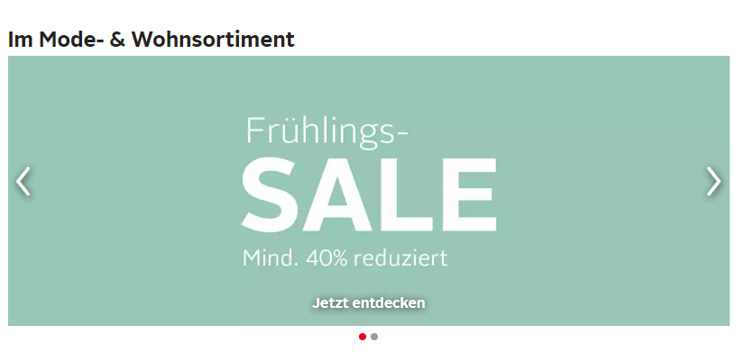 Sale - reduzierte Mode, Möbel, Multimedia